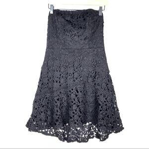 Style State Black strapless lace sweetheart neck cocktail dress sz medium M